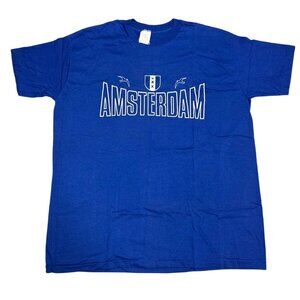 Vintage Sport T Amsterdam Graphic T Shirt USA Made Single Stitch Coat of Arms